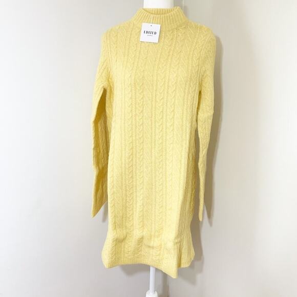 EDITED madalyn jojoba yellow sweater dress size 10 - Picture 8 of 10